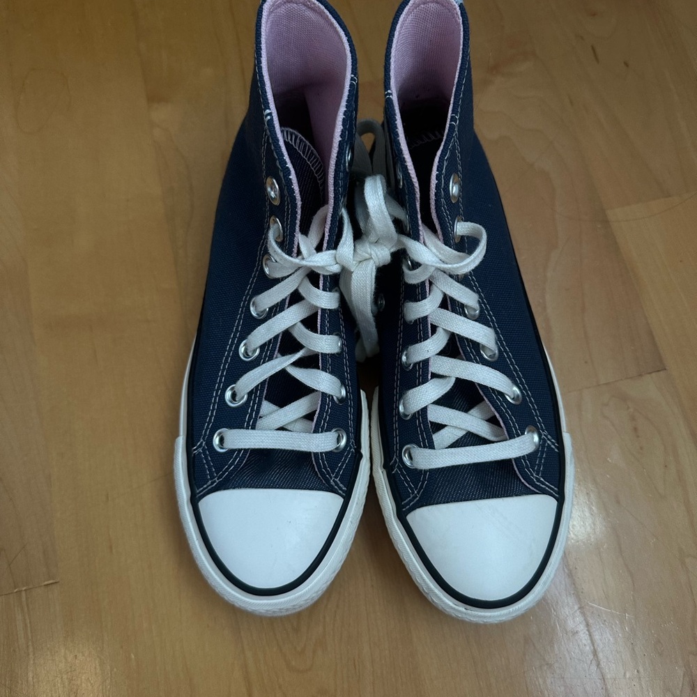 Converse Navy High-Top Sneakers